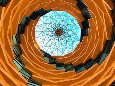 Abstract geometric circles representing calm mind states